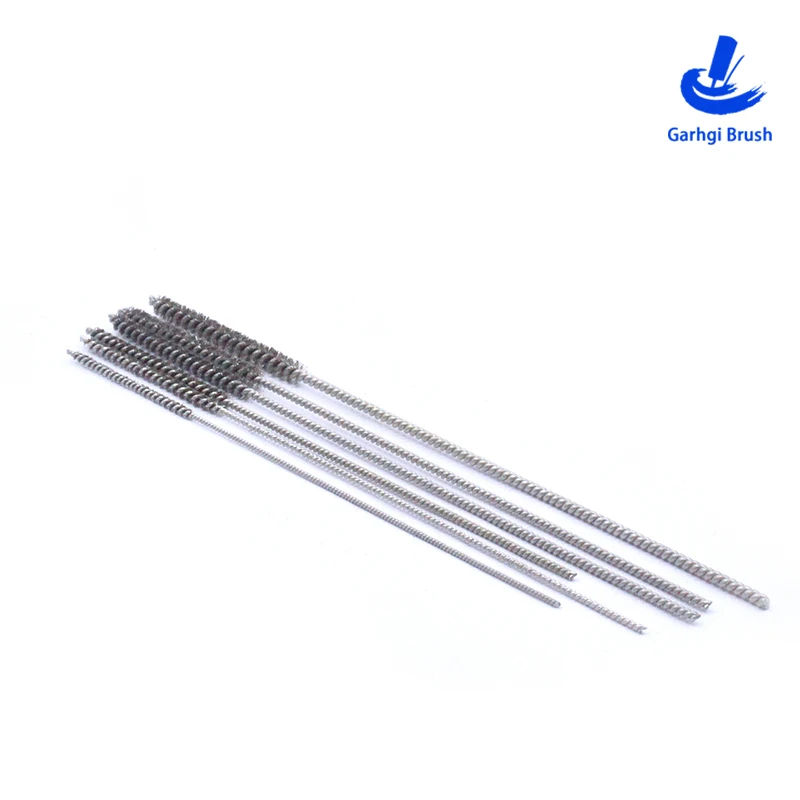 DIY فرش الحفر φ1.5-6mm الفولاذ المقاوم للصدأ سلك أنبوب فرشاة ل ID إزالة الأزيز تلميع تنظيف إزالة الأوساخ #3