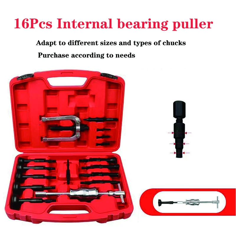 16pcs Bearing Remover Inner Disassemble Bearing Blind Hole Pilot Bearing extractor Puller Set Blind Inner Bearing Removal Tool