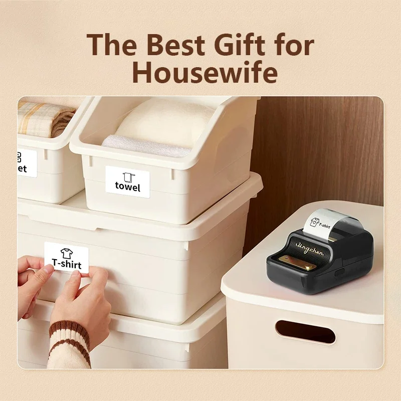 Mini Portable Printer Niimbot B21 Adhesive Label Thermal Printer Wireless Bluetooth For Sticker Labeling Machine Printer