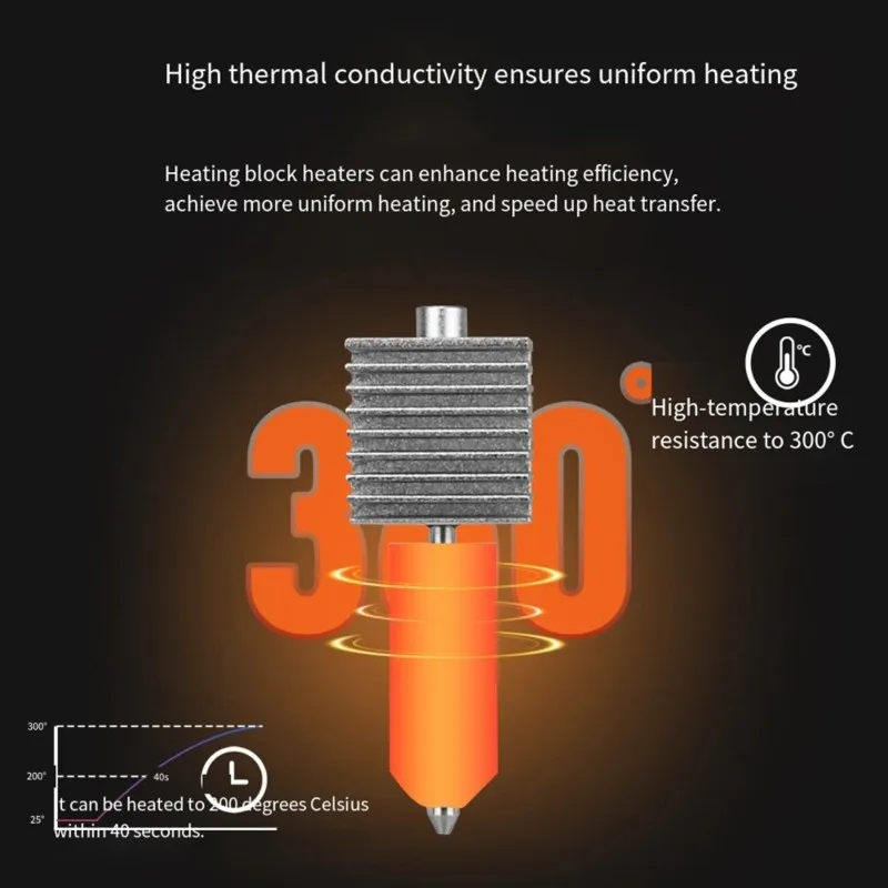 [NEW!A25P】 Quick-Swap Hotend 0.2Mm Hardened Steel Nozzle For Bambu Lab A1/A1 Mini/A2L Integrated Structure Design