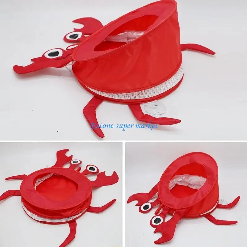 090B ของเล่นอาบน้ำเด็ก/เด็กทารกกระเบื้องแขวนปูสุทธิแบบพับได้กระเป๋าถุงเก็บแบบดูด