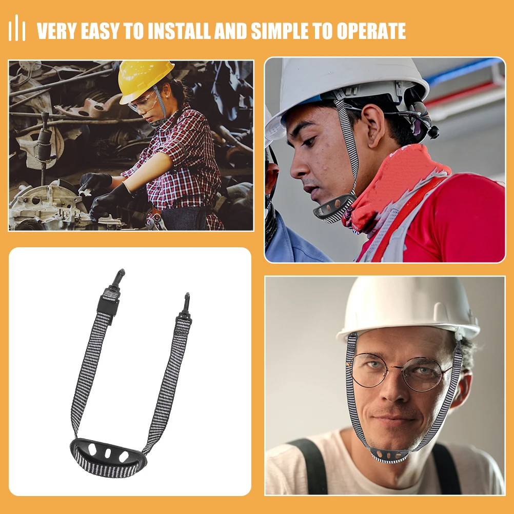 

2 Pcs Football Chin Strap Hard Hat Detachable Polyester Wiederverwendbarer