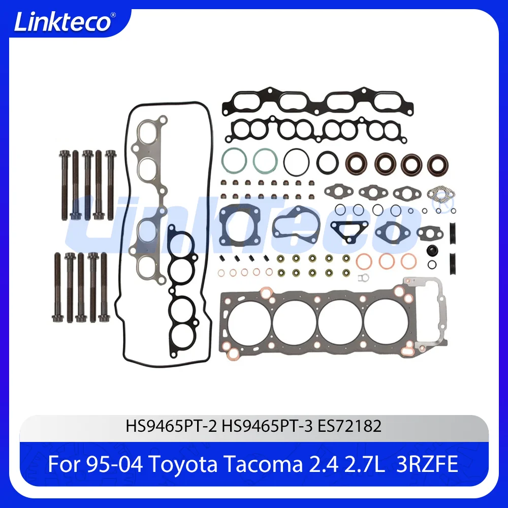 

Engine Part Head Gasket Set Bolts Seals Fit 2.4 2.7 L L4 DOHC 2RZFE 3RZFE For 1995-2004 Toyota Tacoma 4Runner T100 2.4L 2.7L