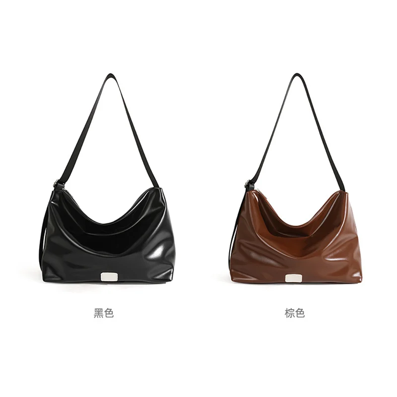 

TOBO Fashion Brand Women's Bag 2023 New Simple OL Commuter Shoulder Crossbody Patent Pu Leather