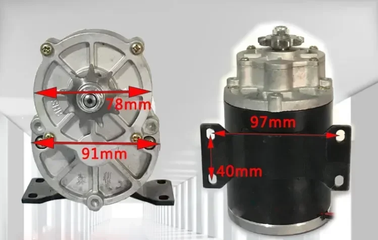 12V 24V 500W 200RPM, 9 teeth/14 teeth, DC motor, high torque, multi-purpose