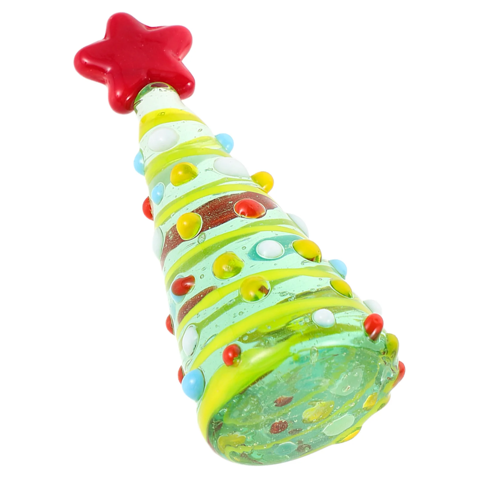 

Glass Christmas Tree Miniature Exquisite Tabletop Decor Holiday Party Decoration Elegant Home Mantel Centerpiece