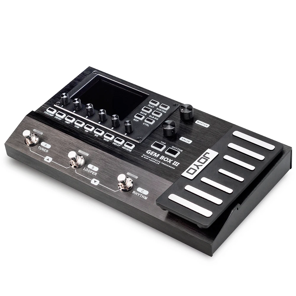 JOYO Guitar Multi Effects Processor GEM BOX III with Expression Pedal 157 Effects IR Cab Simulation Guitar Bass Amp Modeling