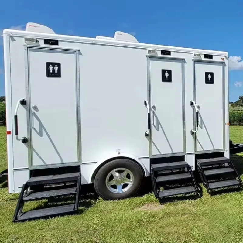 Portable Toilet Cabin Outdoor Restroom for Festivals Construction Sites Public Areas Camping RV Parks Outdoor Event Use