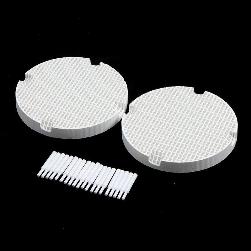 2Pcs Dental Lab Honeycomb Firing Trays with 20 Zirconia Zirconia Pins Dental Technician Supplies