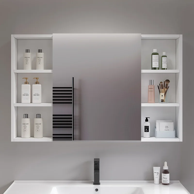 

Modern Simple Bathroom Cabinets Nordic Originality Moisture-proof Vanity Mirror Cabinets Home Furniture Moveis De Banheiro FYBC