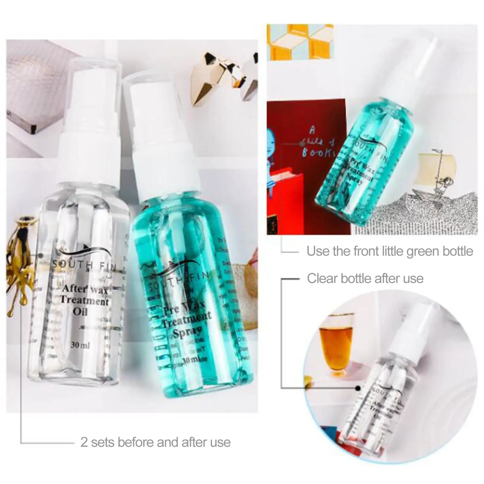 Фото Успокаивающий спрей-праймер для депиляции, увлажняющее средство для удаления волос для мужчин и женщин с чувствительной кожей