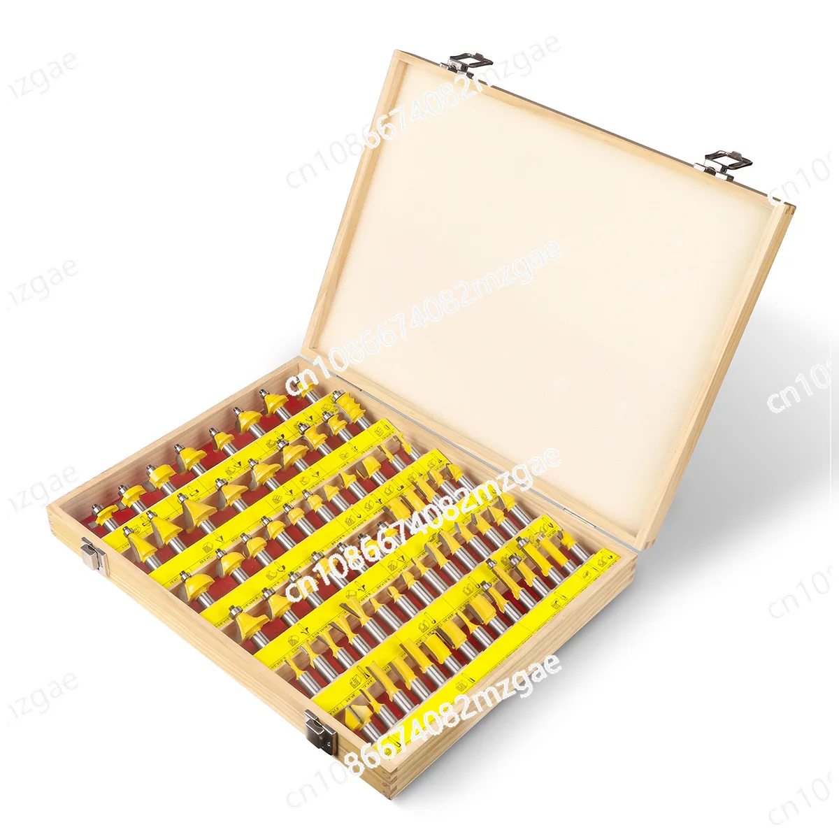 

High-end 70-piece set of woodworking milling cutters, trimming knives, woodworking engraving machines