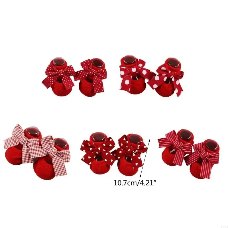 جوارب شتوية محبوكة للأطفال من القطن، جوارب كاحل للجنسين لحديثي الولادة P31B #6