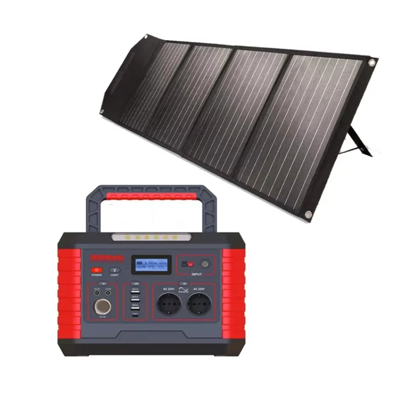 1000W All In One Solar Generator Kit, Integrated Power Supply System, Portable Device for Home Outdoor Camping Power Failure