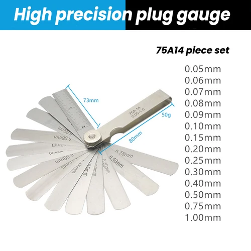 고정밀 플러그 게이지 범위 파인더 필러 게이지 밸브, 측정 프로브 갭용 티칭 필 게이지 