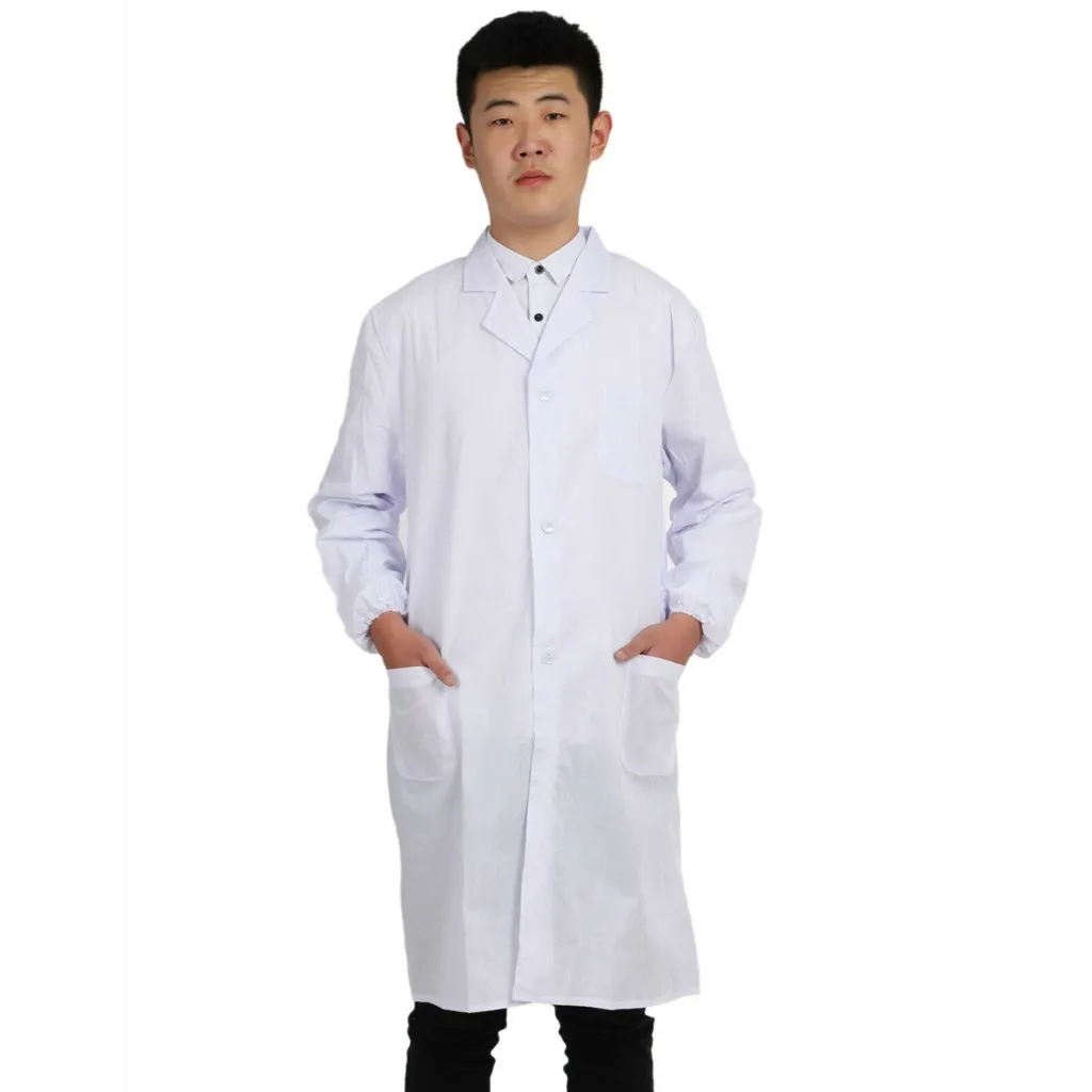 Men Women Style Nurse Uniform Casual Medical Surgical Cardigan Solid Color Dentist Overalls Large Size Surgical Tee Blouse