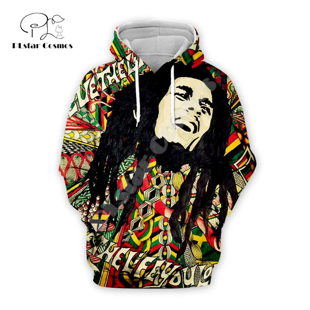 NewFashion Bob Marley Reggae Musician Rastafari Lion Tattoo Vintage 3DPrint Men/Women Pullover Harajuku Casual Jacket Hoodies 26