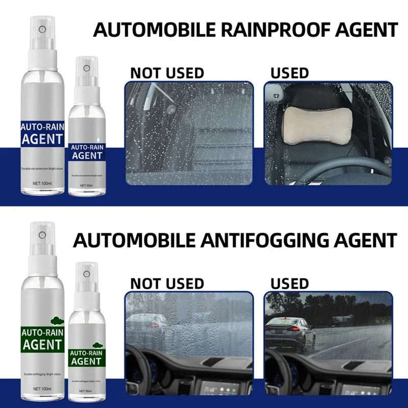 1PCS Car Glass Oil Film Cleaner Spray Waterproof Anti-fog Coating Agent for Windshield Window Mirror