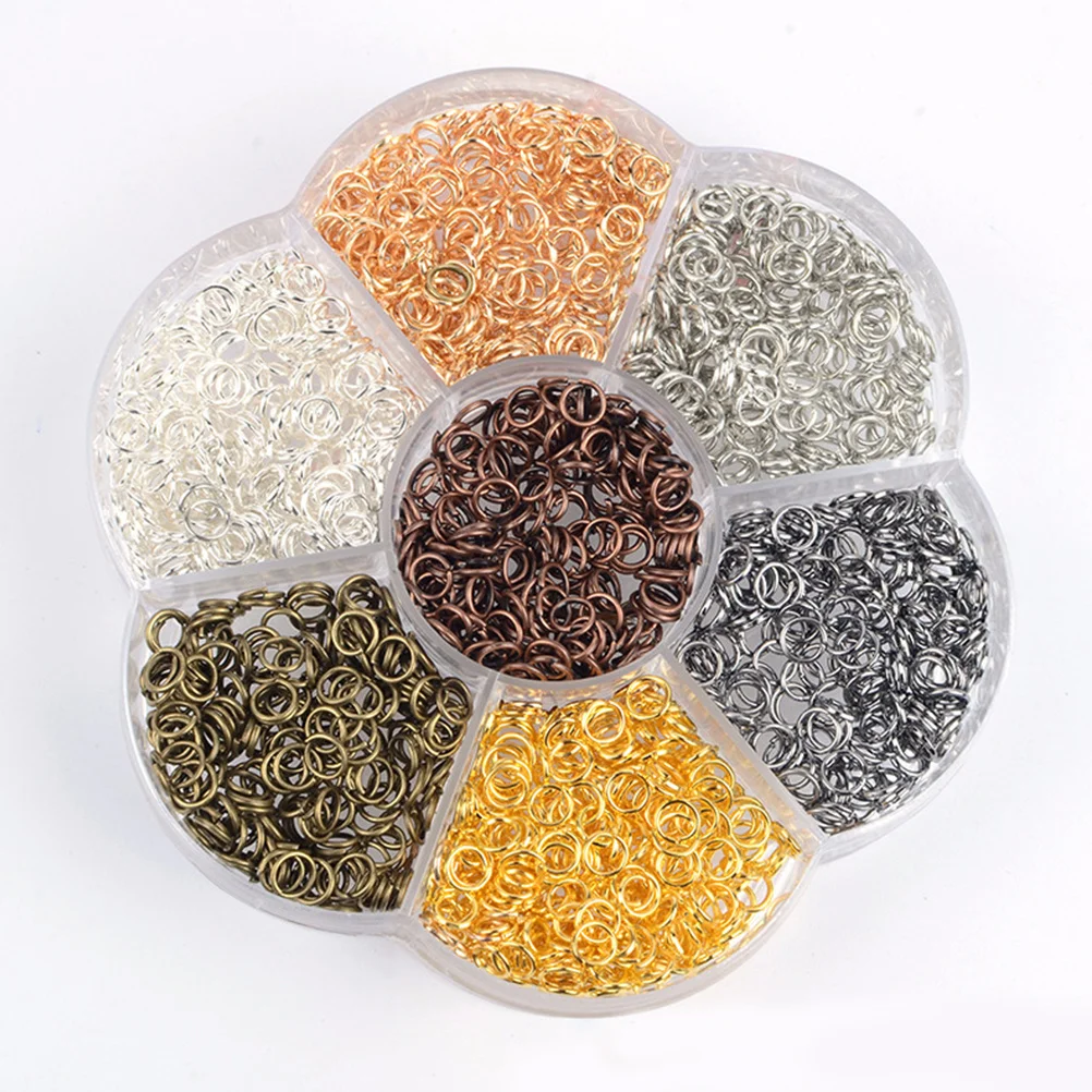 230Pcs Open Rings Alloy Pendant Charms DIY Jewelry Making Necklace Bracelets Keychains Accessories Set Open Rings