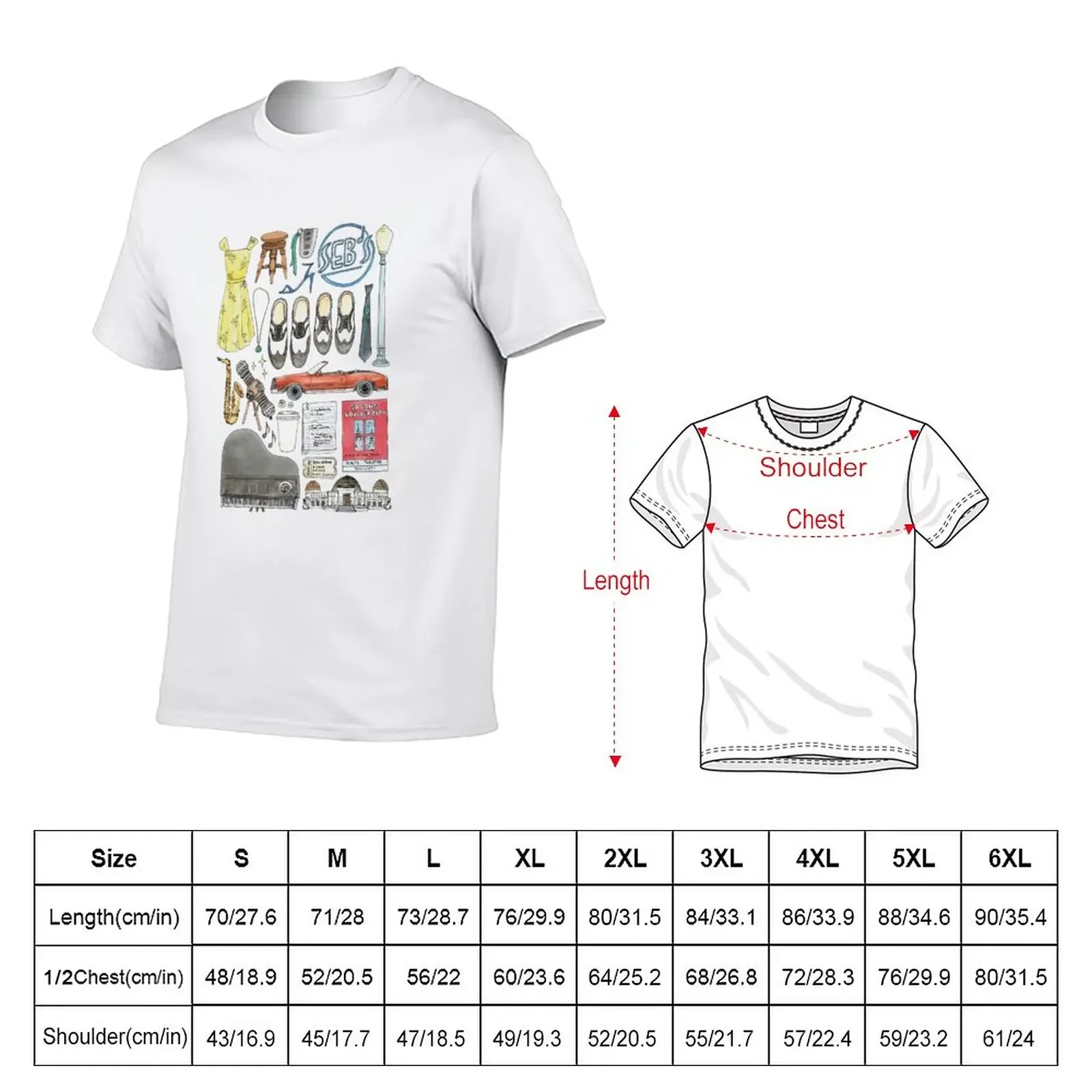 La La Land Illustration Jazz Saxophone Music Musical T-Shirt Short sleeve tee for a boy summer top workout shirts for men