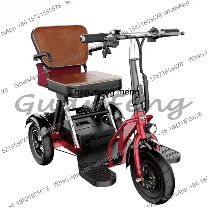 

A172 Elderly leisure electric tricycle scooter folding electric vehicle adult small mini disabled car