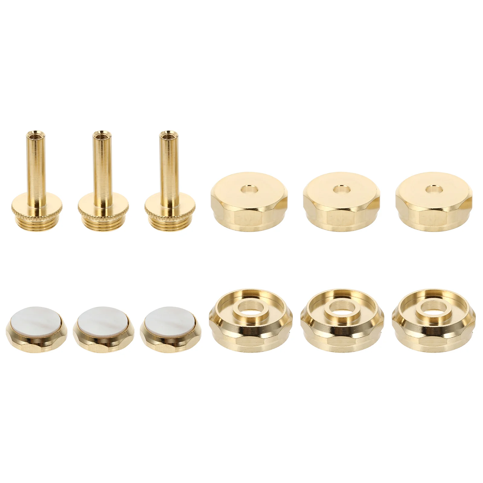 

Trumpet Repair Kit Small Button Horn Musical Instrument Accessories White Copper