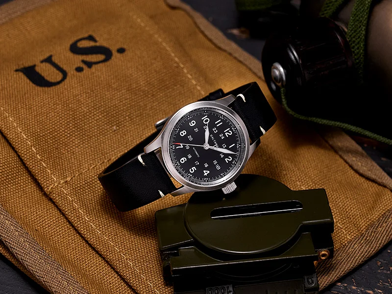 Baltany S2049 Herren-Automatikuhr, 39 mm, Pilot Sport, mechanische Armbanduhr, Saphirglas, 10 ATM wasserdicht, BGW-9, leuchtend, ST2130, Militär – Detail 3