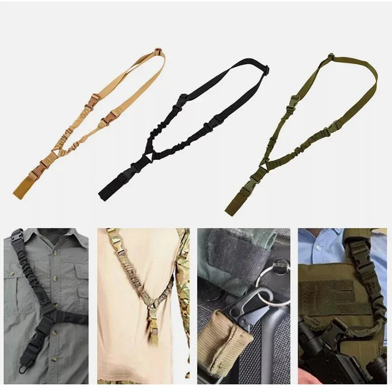 American Single-point Tactical Gun Rope Nylon Diagonal Strap Rifle Sling Rifle Sling Shooting Gun Parts Hunting Gun Belt Glock