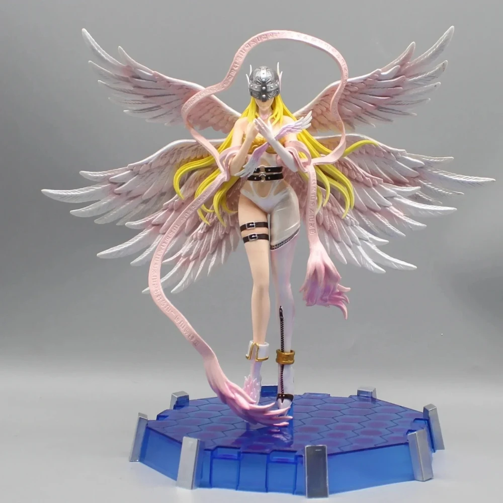 

28cm Anime Hand Digimon Adventure Tyrannosaurus Studio Angel Female Angel Resin Character Series Digimon Collection Model Toys