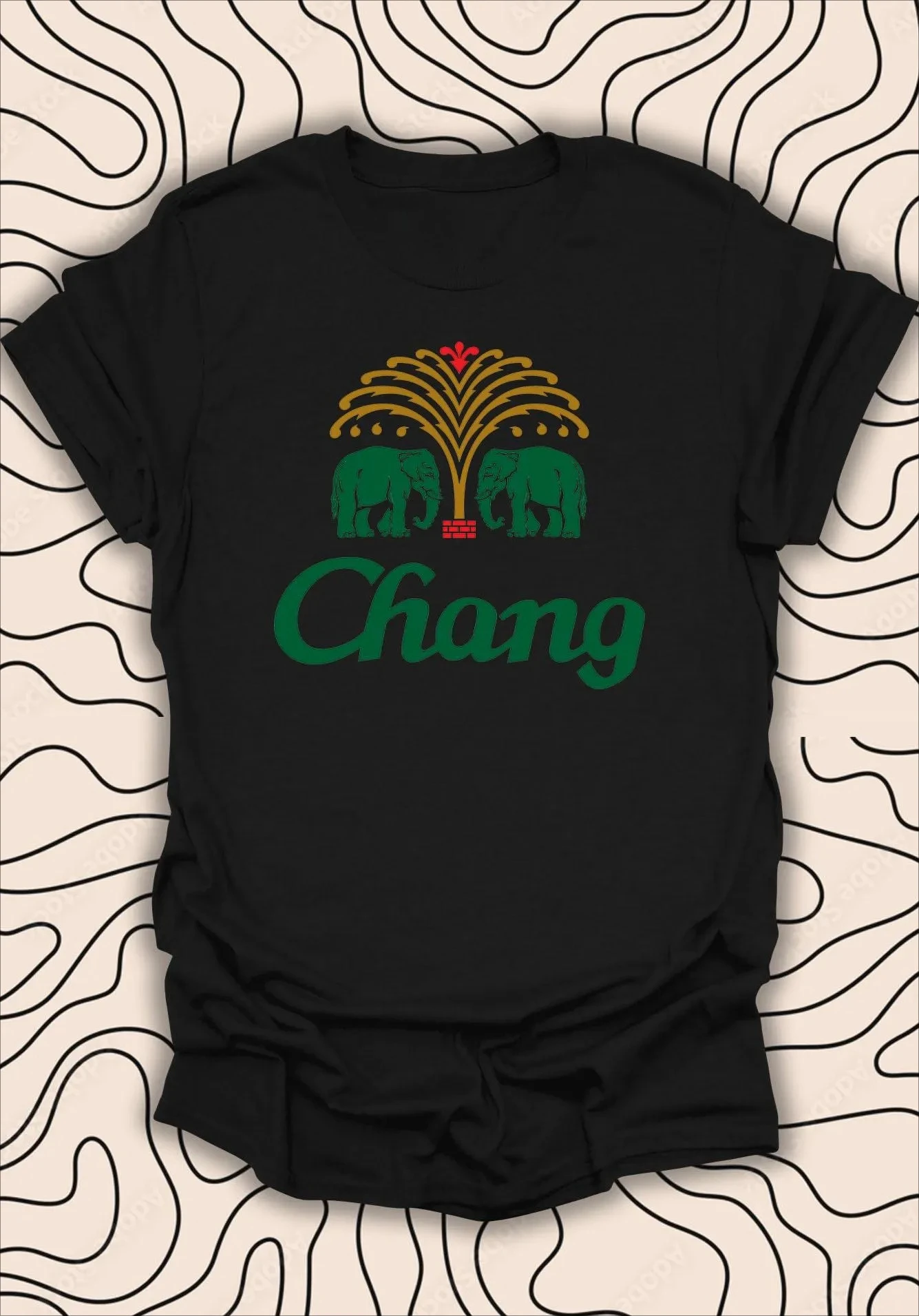 Chang Beer Parody T-Shirt Fun Satire Tee Unique Asian Inspired Gift Summer cotton loose and breathable unisex T-shirt