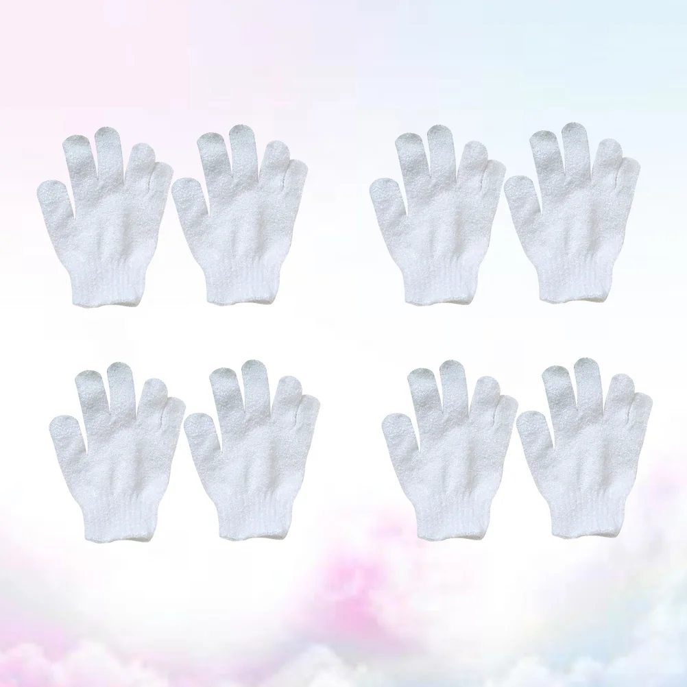 8 PCS Efficient Exfoliating Gloves Nylon Shower Take Bath Children's Towel Bathing