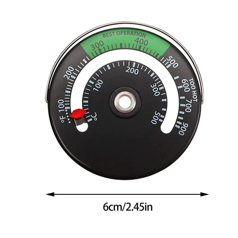 Termometr do kominka na drewno termometr do pieca termometr magnetyczny przewód spalinowy kominowy do przechowywania drewna/pelletu