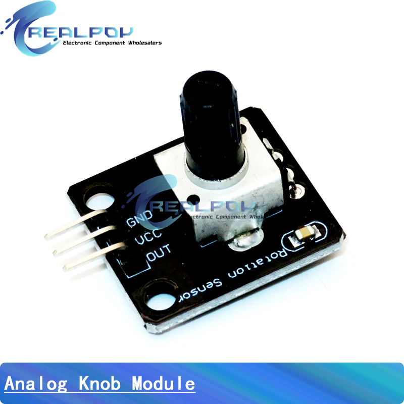 360 Degrees Rotary Encoder Module Rotary Potentiometer Analog Knob Module KY-040 RV09 Rotary Encoder EC11 Knob Cap for Arduino