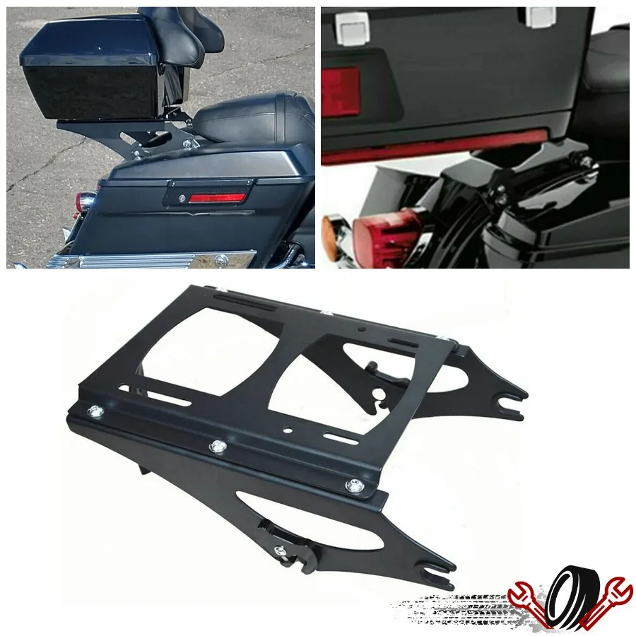 

Two-Up Luggage trunk Mount Luggage Rack For Harley Touring Electra Glide 09-13