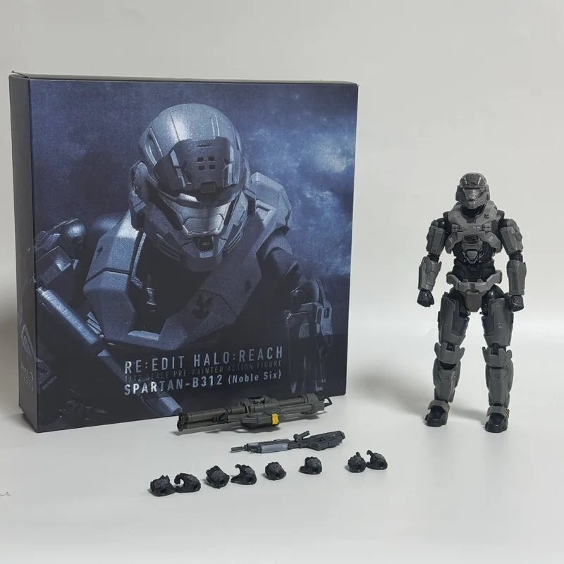 Figurka Spartan-B312 Noble Six, Anime, Peryferia, Ruchoma Lalka Model, Ozdoba na Biurko, Wyjątkowy Prezent Niespodzianka