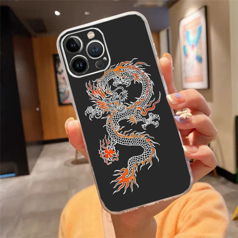 Phone Case For iphone 17ProMax Air 16 15 14 13 Pro Max 15 16 Pro 15Plus Dragon