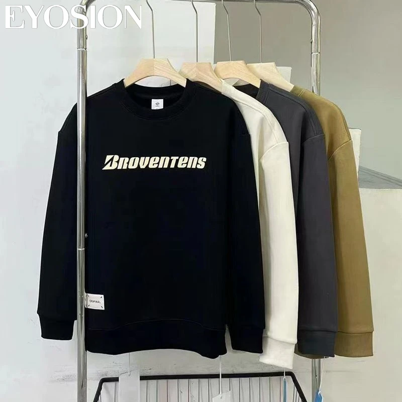 

2023 New Men's Autumn/Winter Sweatshirt Long sleeved Round Neck Sweatshirt Casual Letter Printed Hoody Young Mens Pullover Tees