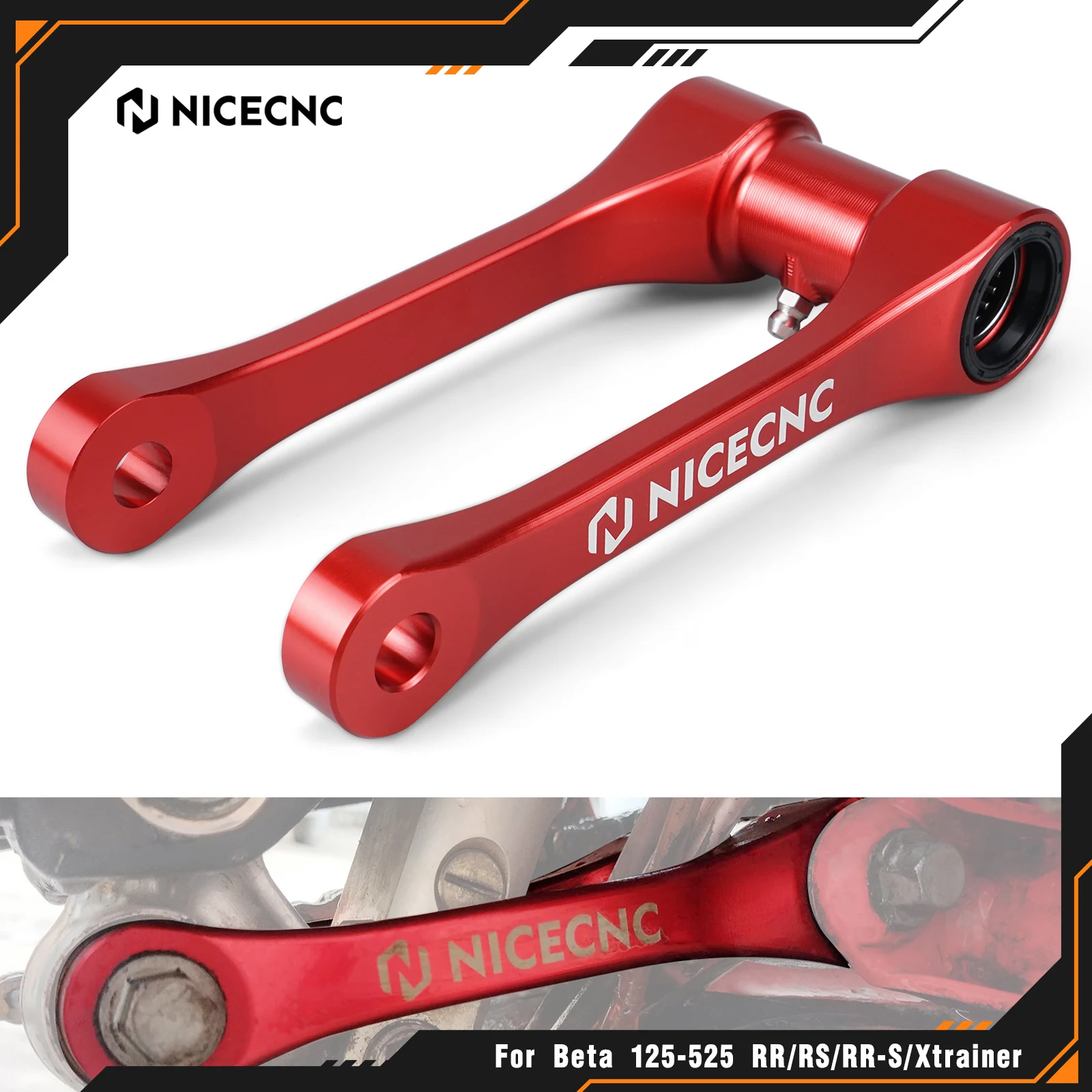 NICECNC For Beta RR 300 Xtrainer 300 RR 250 RR 350 RR 390 RR 450 RR 480 RR 498 RR 500 2010-2024 1.25IN/30MM Lowering Link Kit