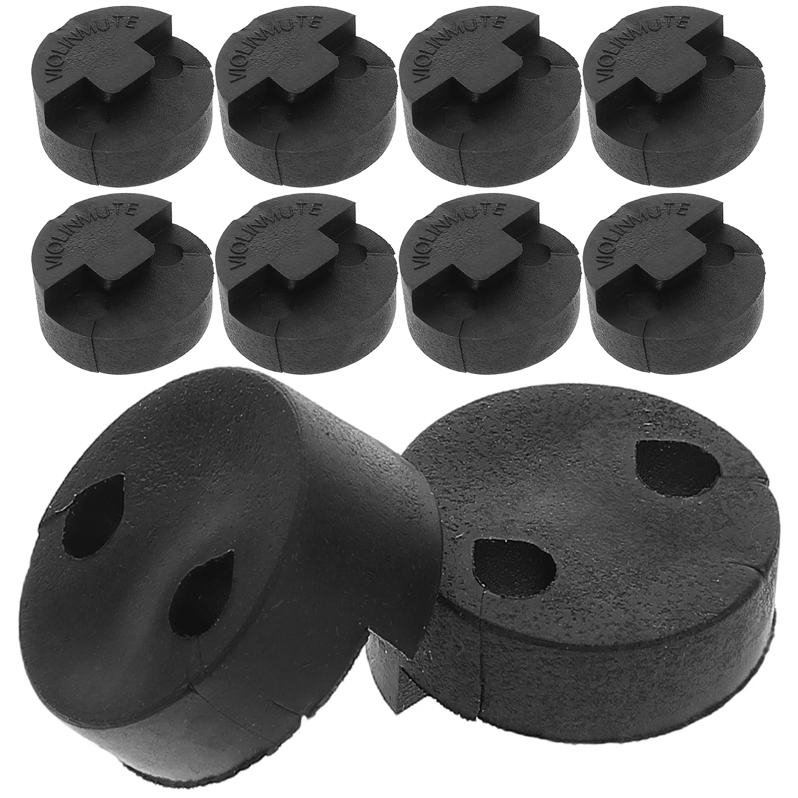 Violín eléctrico de goma para práctica, violín silencioso, Viola, accesorios redondos silenciosos, reductor de sonido, pieza de herramienta musical para guitarra, 10 Uds.