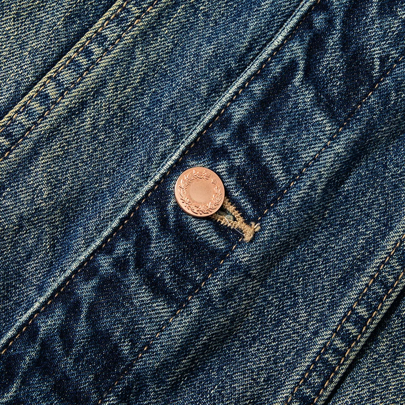 FACTCHECK EU US Size Luxury Quality Denim Jacket Stone Washed Dyed Vintage Work Street Men Denim Jacket