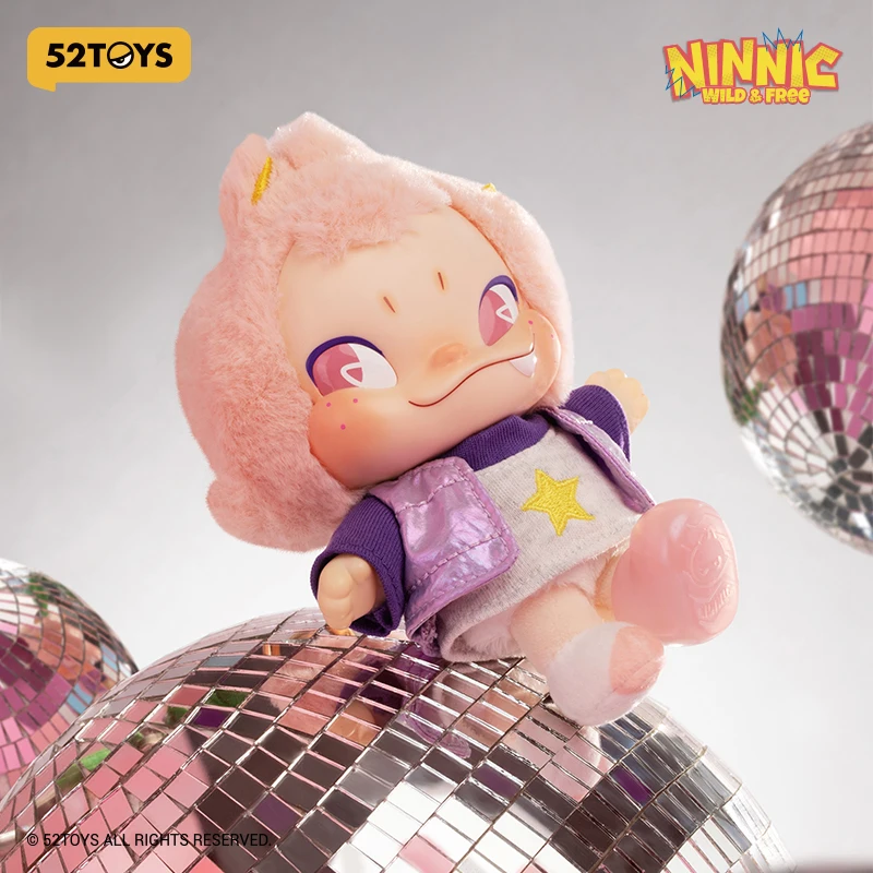 52TOYS Mystery Box NINNIC — глухая коробка с диким и бесплатным плюшевым брелком, высота: около 13 см/5,12 дюйма