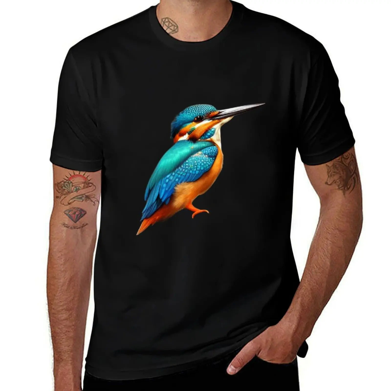 Kingfisher Shirt , Bird Watcher Gift , T-Shirt t shirts for man graphic funny T-Shirt