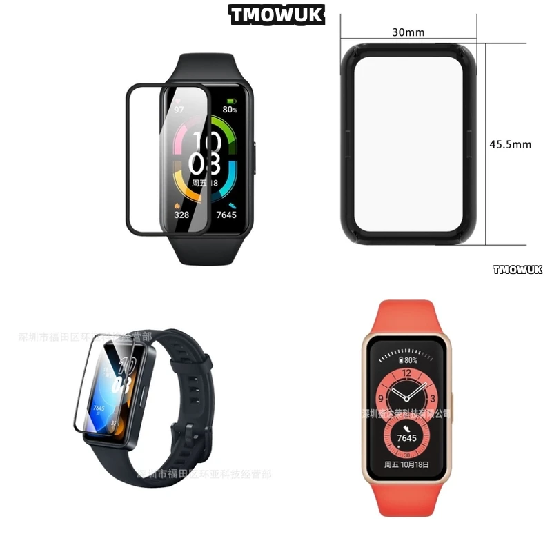 

For Huawei Honor Band 6 7 9 10 Screen Protective Film Pmma Anti Scratch 3d Curved Full Cover