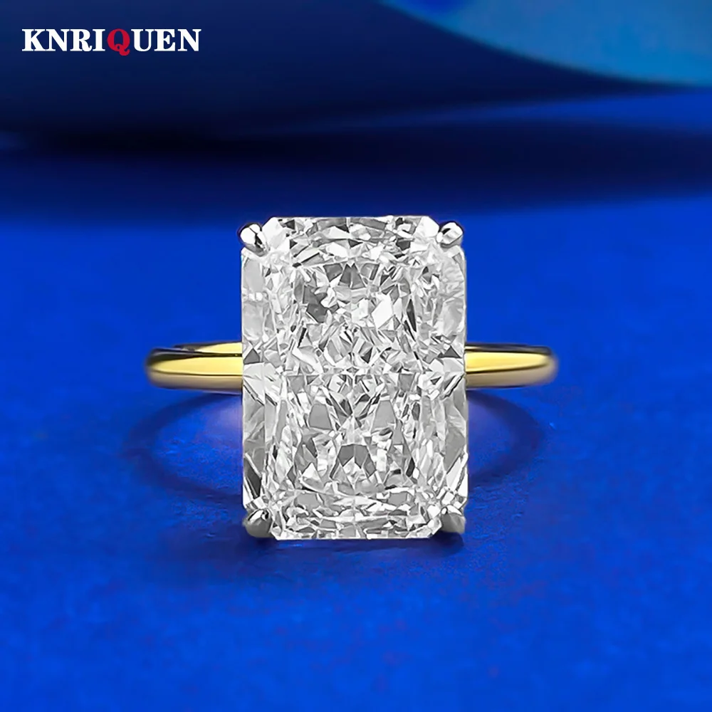 

Подвески из стерлингового серебра 925 пробы с покрытием из 18-каратного золота 9*13 мм, кольцо с лабораторным бриллиантом для женщин, драгоценный камень, вечерние, свадебные, ювелирные изделия, подарок на день рождения