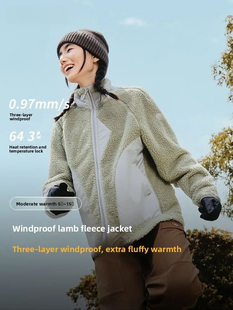 

Banana Le Women's ort Fce Jaet Stand Collar Windproof Warm Polyester Fiber Outdoor Clothing Winter New Arrival