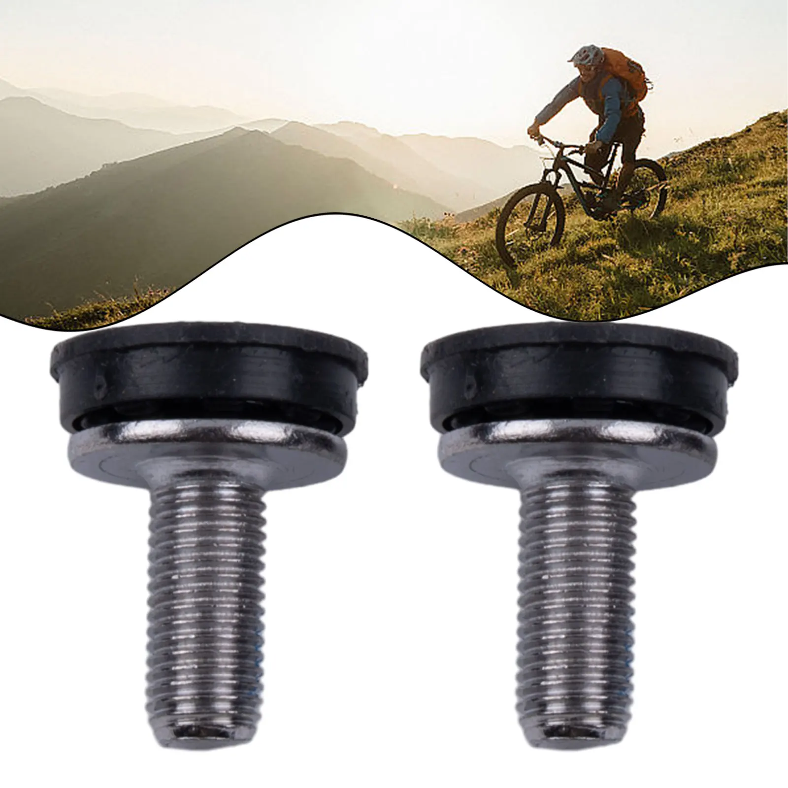 2pcs Screws Road Bike Central Axis Waterproof Screw Square Hole Central M8X15 Bicycle Bottom Bracket Bolts Bicycle Components