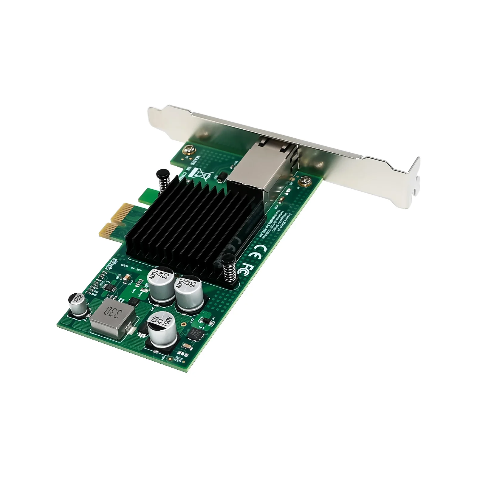 SUNWEIT ST7225 PCIex1 Intel 210 Gigabit Server Network Card Single Port POE+ 10/100/1000Mbps Internal Wired in Stock