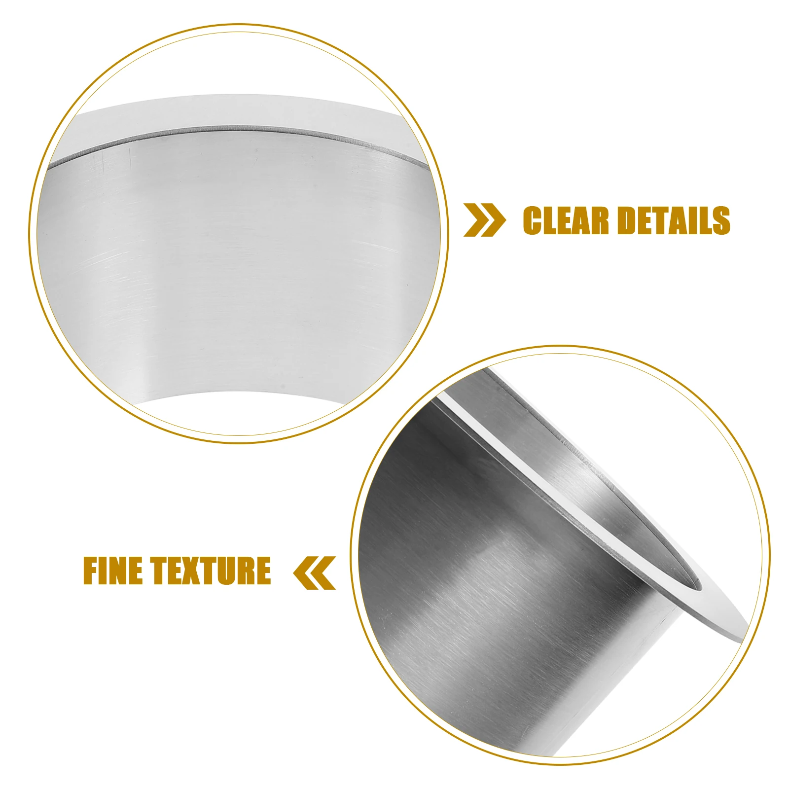 

Stainless Steel Garbage Trough Kitchen Countertop Grommets Tabletop Trash Chute Round Can 304 Corrosion Resistant High