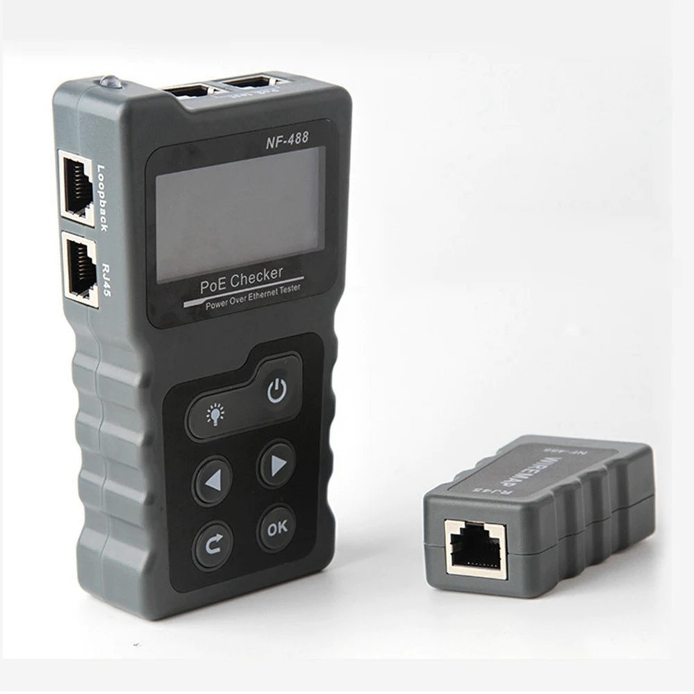 

N34R-NOYAFA NF-488 Poe Power Test Network Cable Tracker Voltage Checker Over The Ethernet Cat5 Cat6 Online Lan Tester Tools Swit