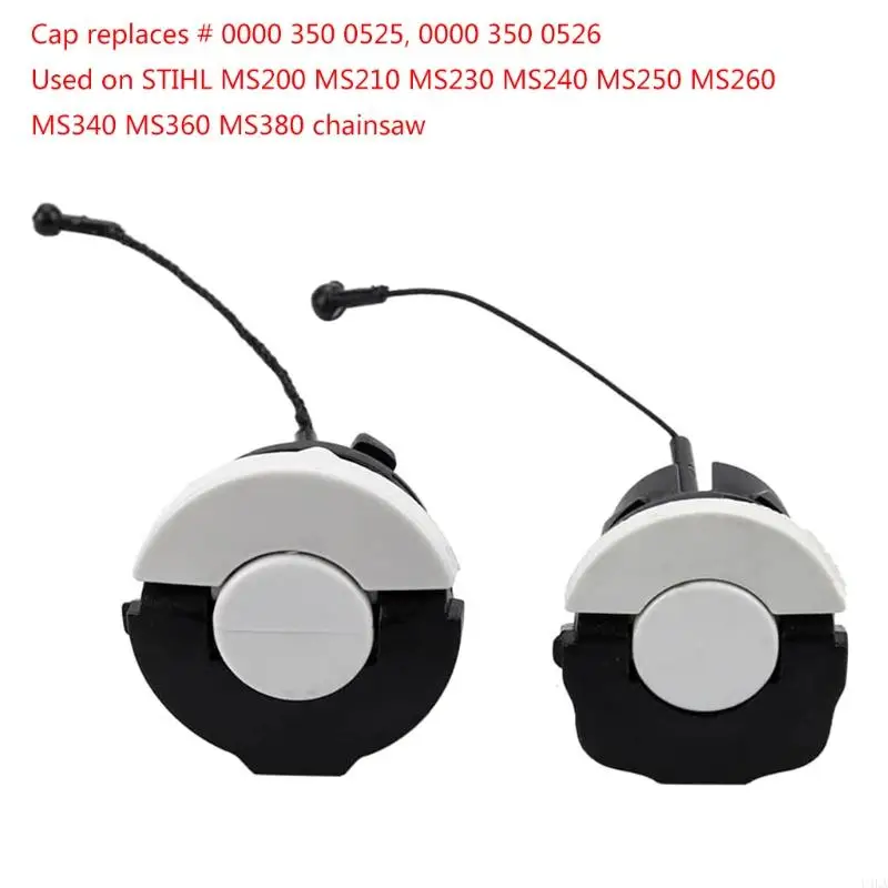 U4LA MS200 MS380 Terrette carburante/Cappellino Olio Strumento da giardino per motoseghe a gas bianco per Seriso